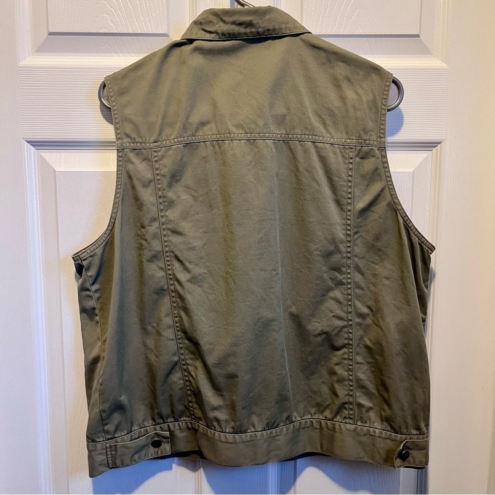 3/30$💥 Cleo vest denim green top Women XL sleeveless summer shirt cami tank - Picture 4 of 4